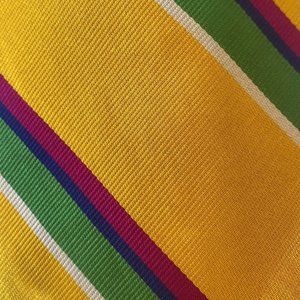 Polo by Ralph Lauren Yellow Striped Rep Tie - Never Worn
